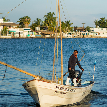 Picture of Man on Boat in Mexico_Shrimping_Fair Trade Certified